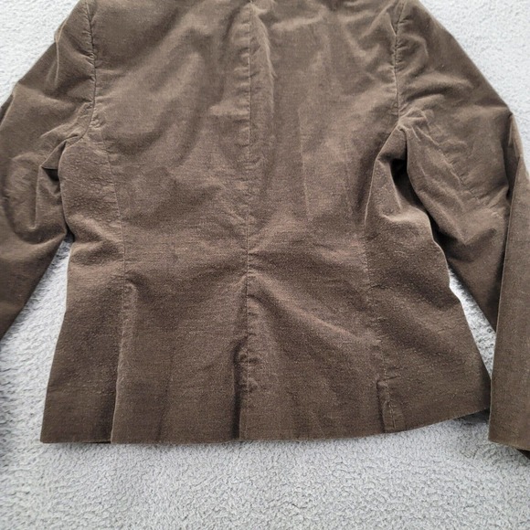 Ann Taylor Loft Stretch Jacket Womens 8 Brown‎ Buttons Long Sleeve - Picture 7 of 14